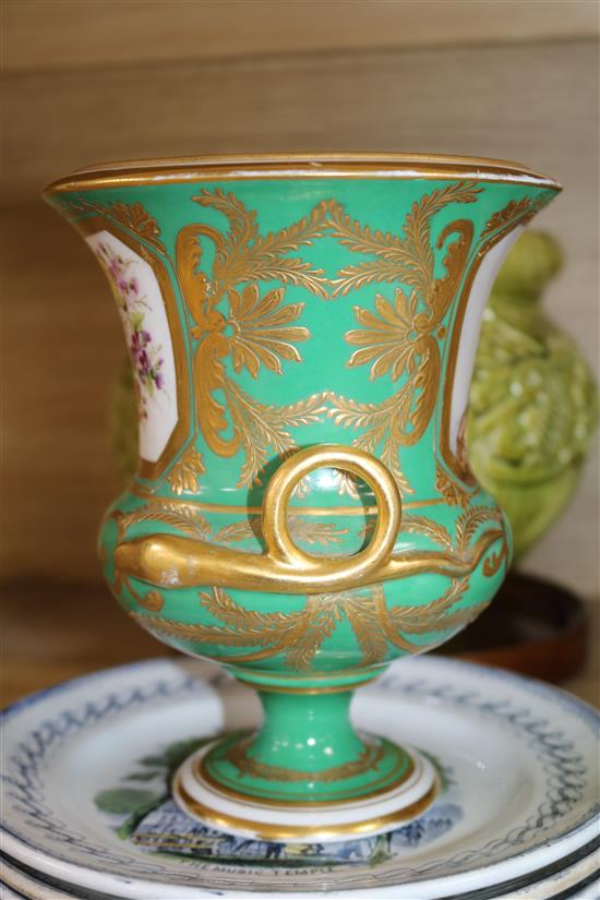 A quantity of Continental ceramics and pottery
